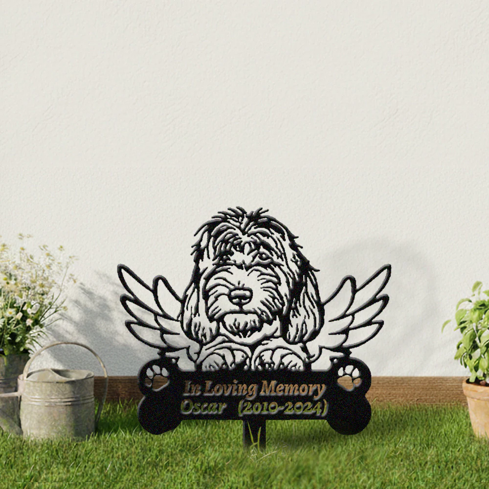 Grand Basset Griffon Vendéen Tuteur Commémoratif Personnalisé avec Ailes - Image 4