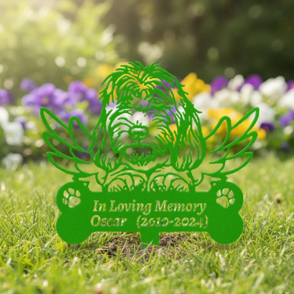 Grand Basset Griffon Vendéen Tuteur Commémoratif Personnalisé avec Ailes - Image 9