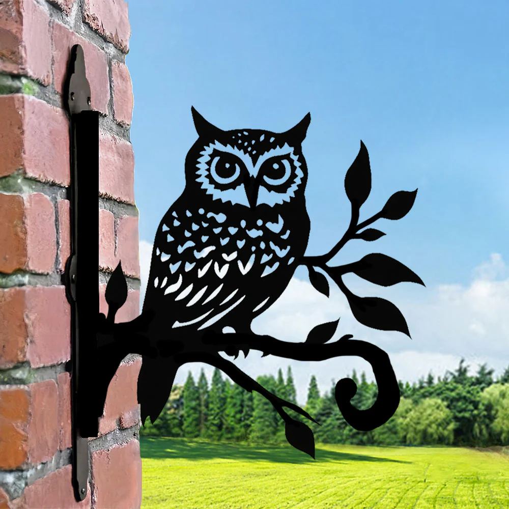 Hibou Support de Plantes à Suspendre Métallique - Image 3