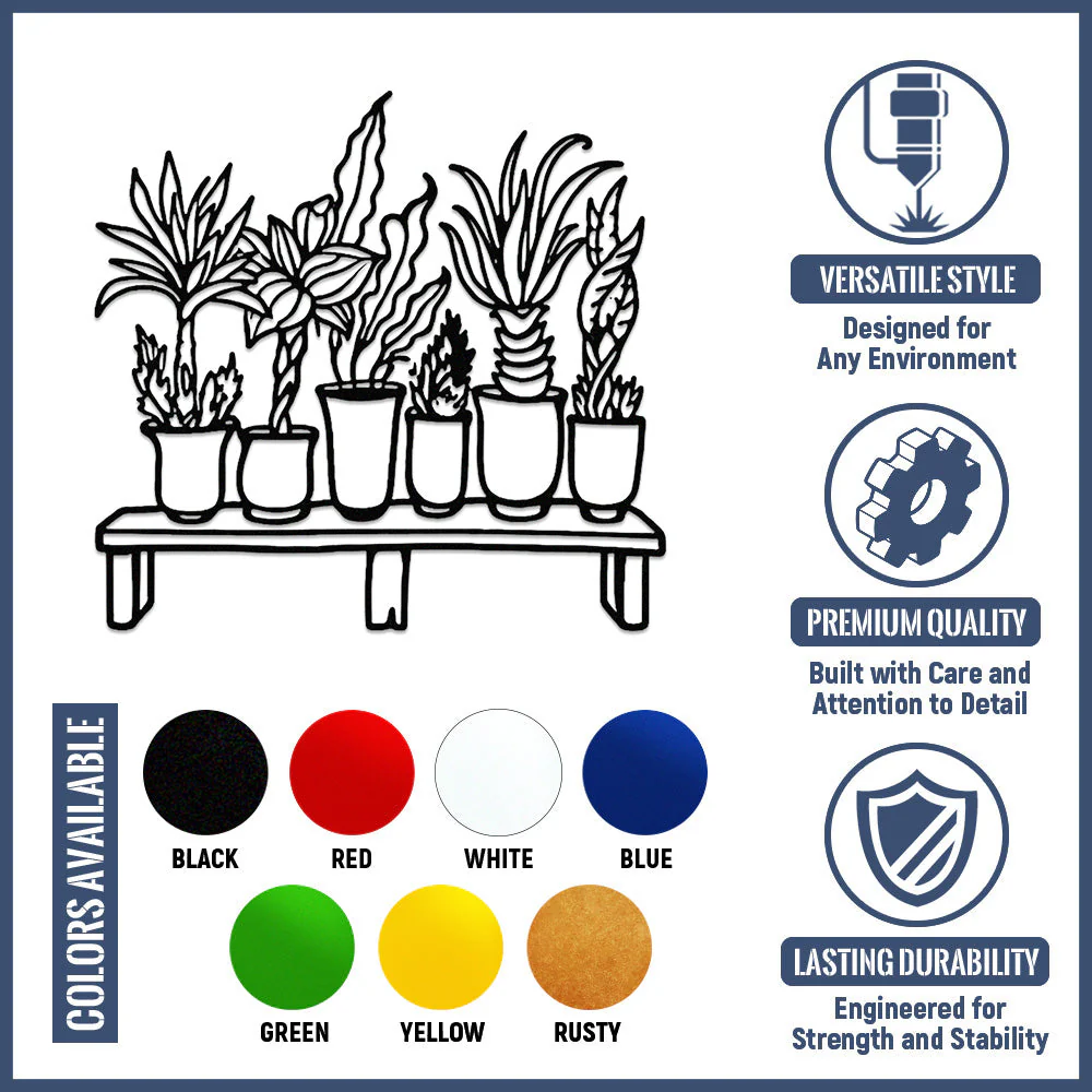 Jardin Fleuri Métal Décoratif Mural - Décoration Murale Intérieur et Extérieur - Image 10