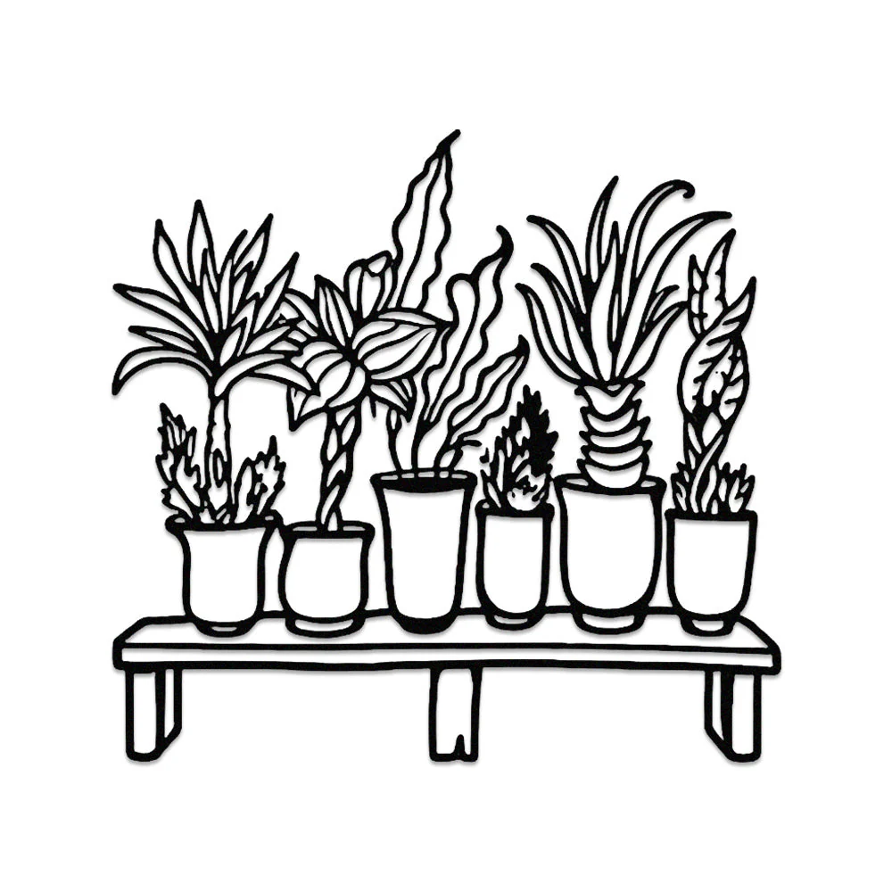 Jardin Fleuri Métal Décoratif Mural - Décoration Murale Intérieur et Extérieur - Image 11