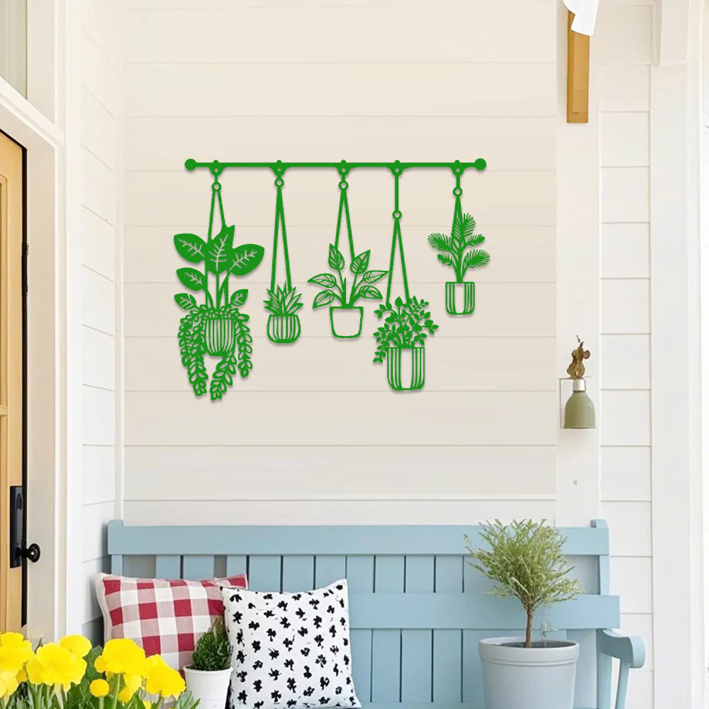 Jardin Fleuri Métal Décoratif Mural - Décoration Murale Intérieur et Extérieur - Image 6
