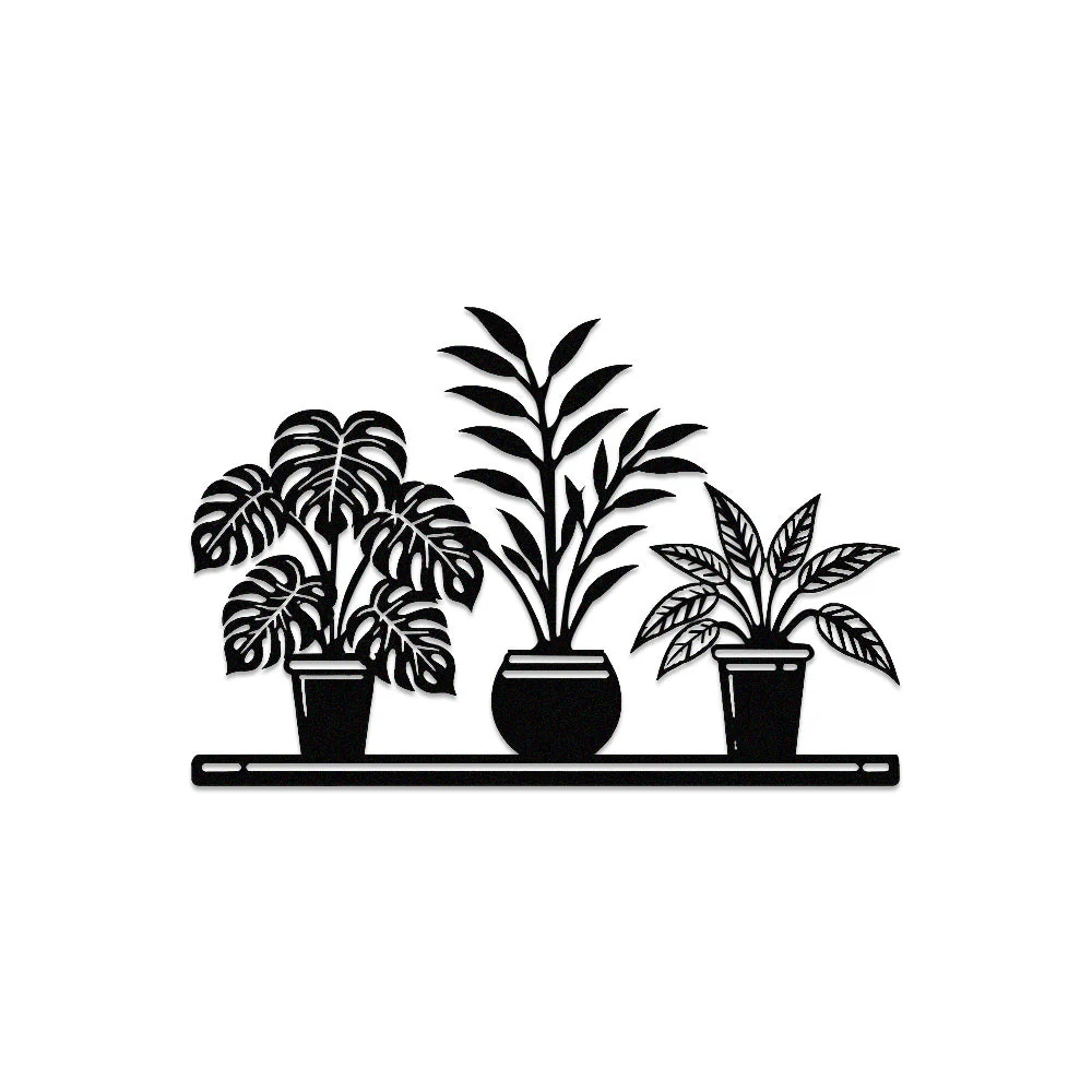 Jardin Fleuri Métal Décoratif Mural - Décoration Murale Intérieur et Extérieur - Image 11