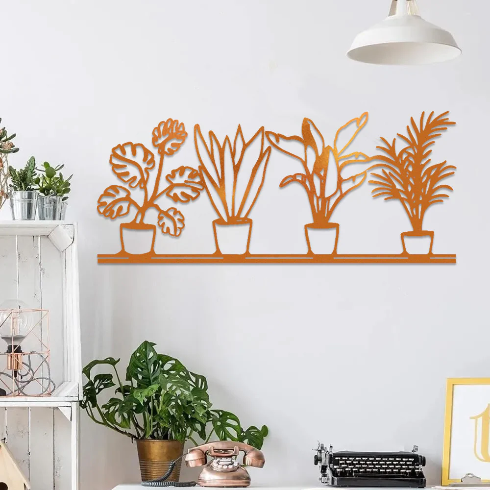 Jardin Fleuri Métal Décoratif Mural - Décoration Murale Intérieur et Extérieur - Image 5
