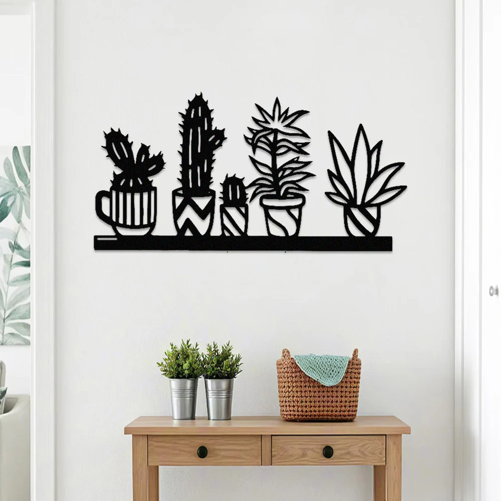 Jardin Fleuri Métal Décoratif Mural - Décoration Murale Intérieur et Extérieur - Image 2