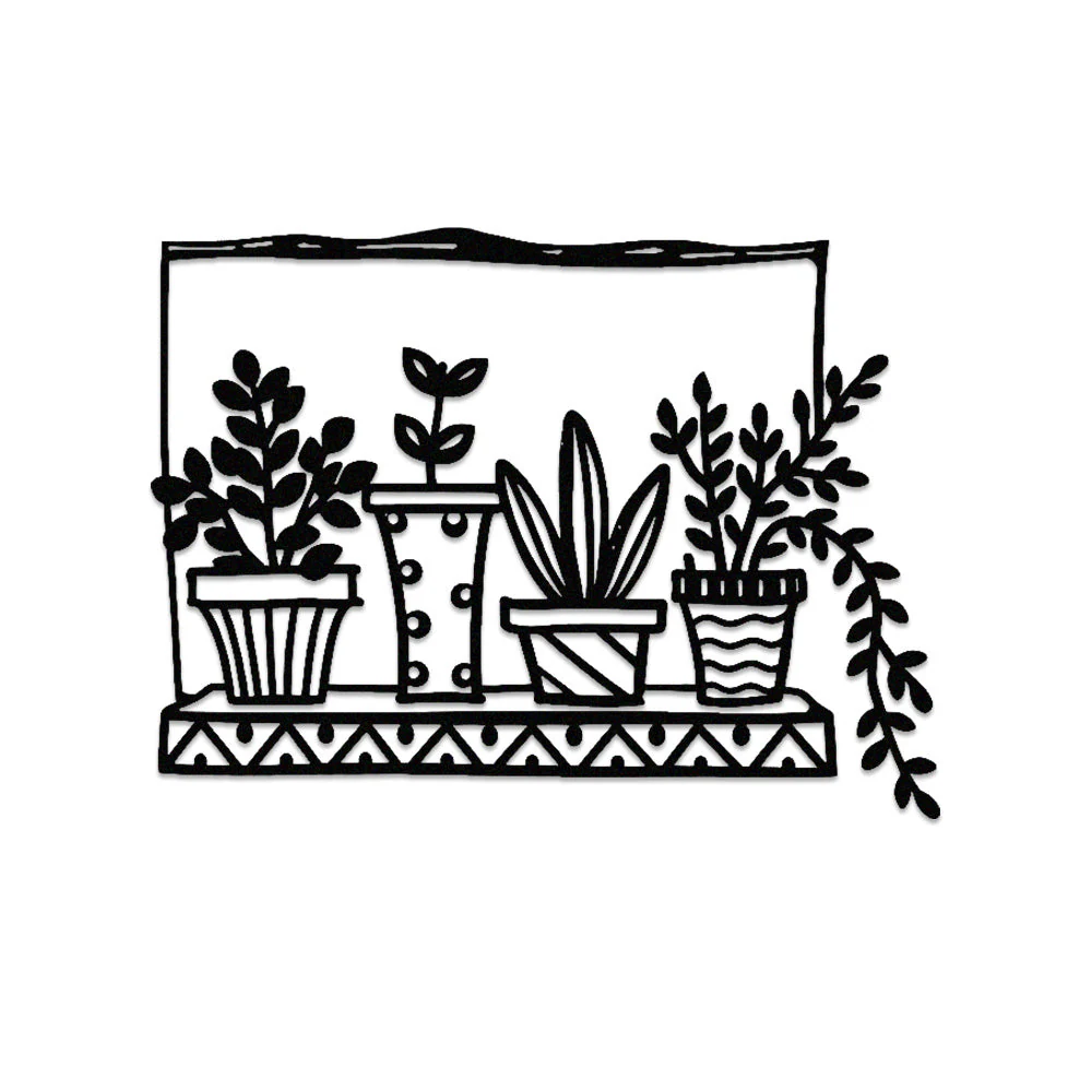 Jardin Fleuri Métal Décoratif Mural - Décoration Murale Intérieur et Extérieur - Image 11