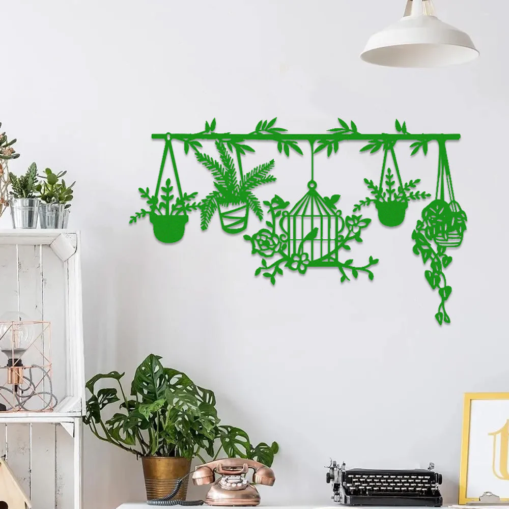 Jardin Fleuri Métal Décoratif Mural - Décoration Murale Intérieur et Extérieur - Image 6