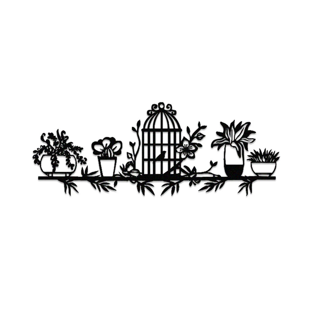Jardin Fleuri Métal Décoratif Mural - Décoration Murale Intérieur et Extérieur - Image 11