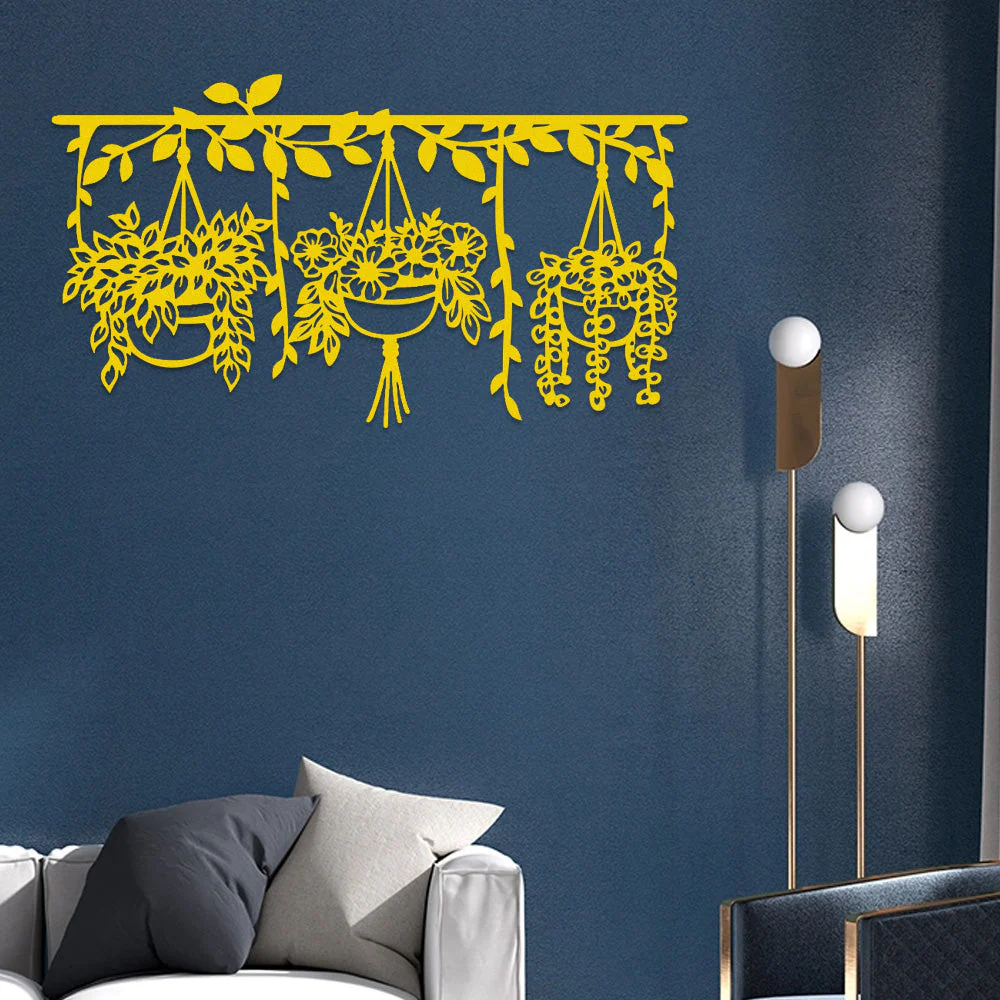 Jardin Fleuri Métal Décoratif Mural - Décoration Murale Intérieur et Extérieur - Image 8