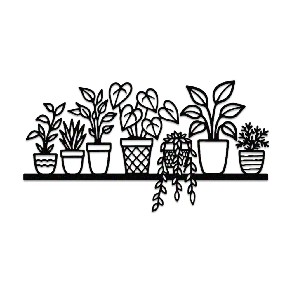 Jardin Fleuri Métal Décoratif Mural - Décoration Murale Intérieur et Extérieur - Image 11
