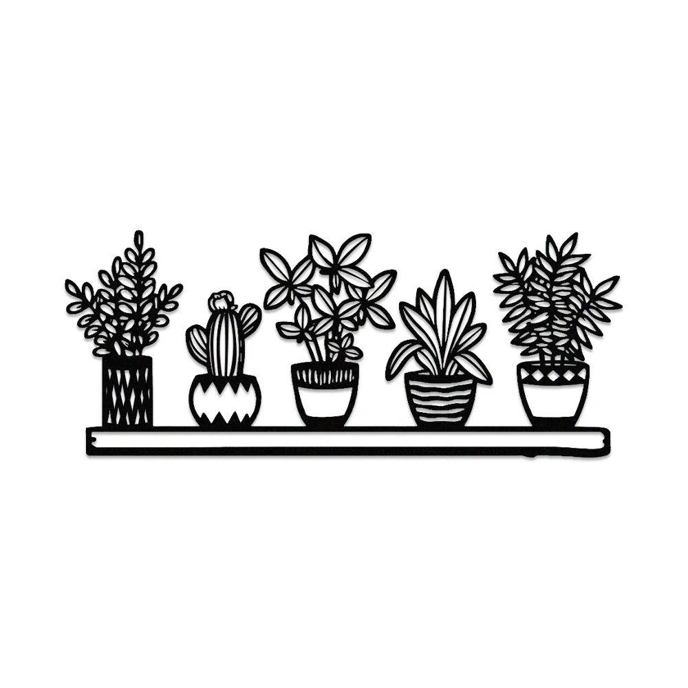Jardin Fleuri Métal Décoratif Mural - Décoration Murale Intérieur et Extérieur - Image 11