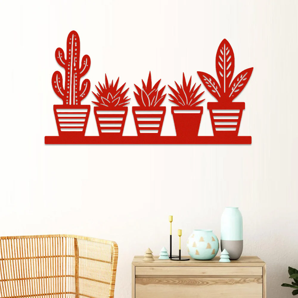 Jardin Fleuri Métal Décoratif Mural - Décoration Murale Intérieur et Extérieur - Image 4