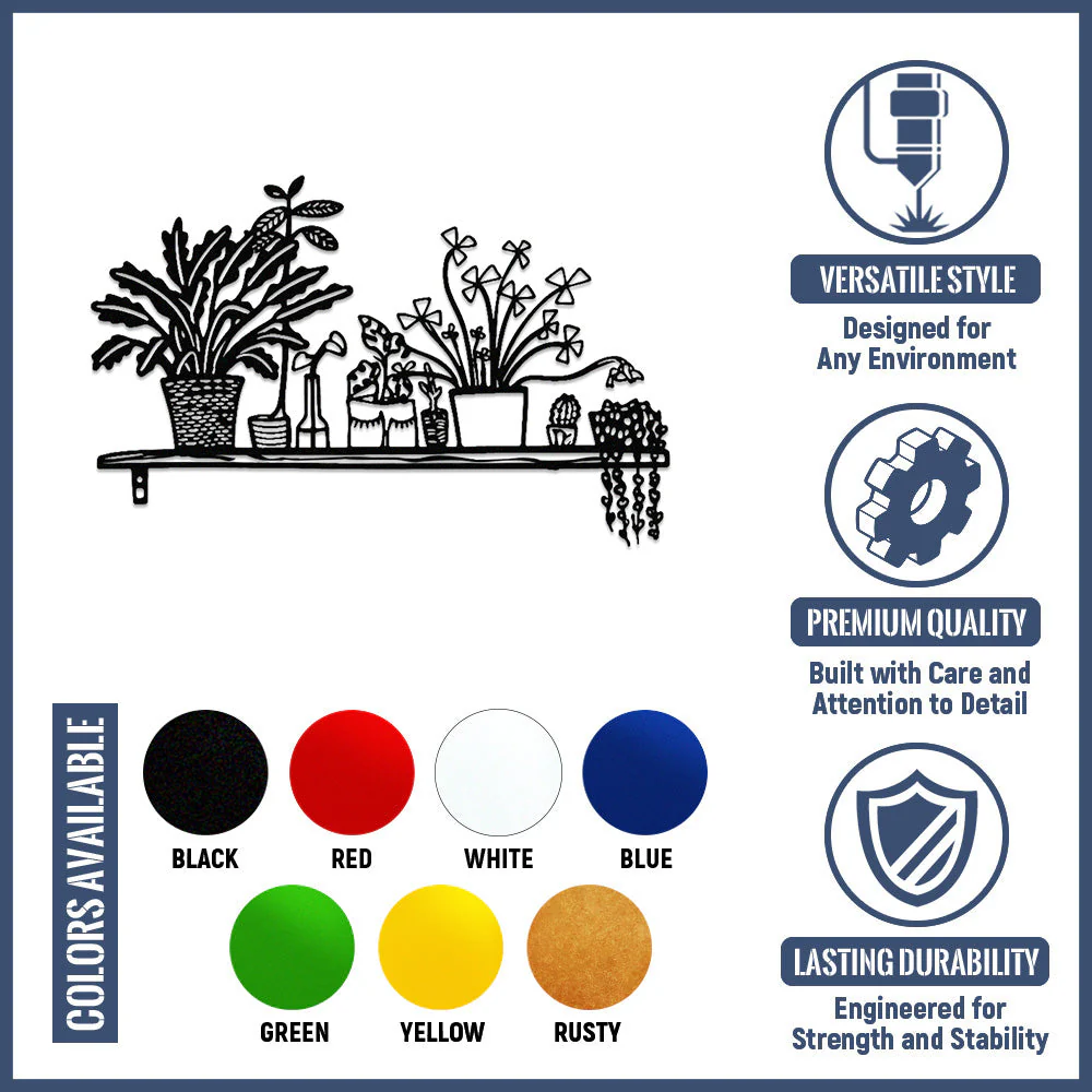 Jardin Fleuri Métal Décoratif Mural - Décoration Murale Intérieur et Extérieur - Image 10