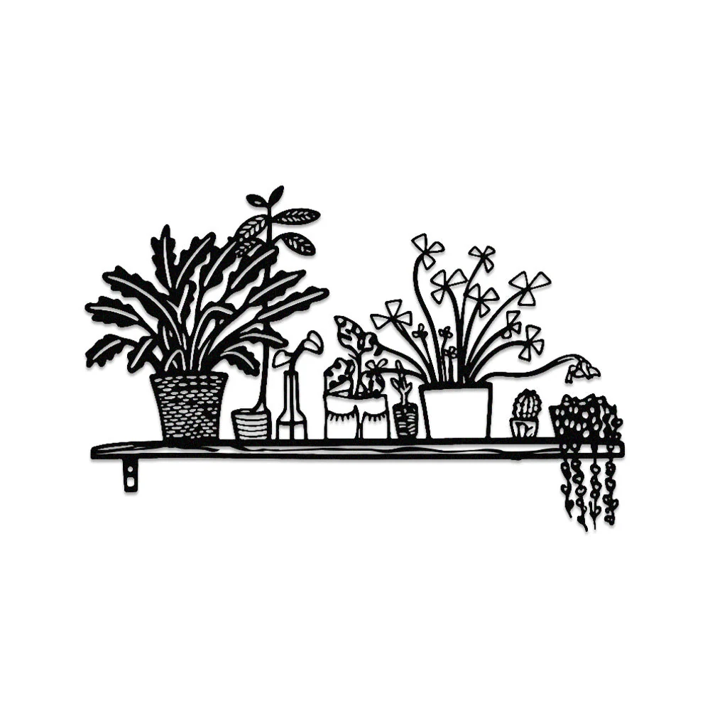 Jardin Fleuri Métal Décoratif Mural - Décoration Murale Intérieur et Extérieur - Image 11