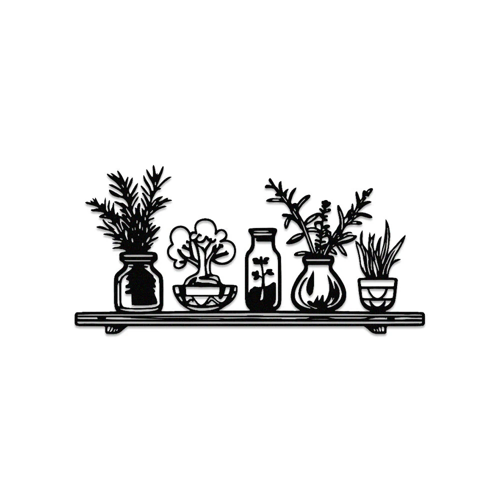 Jardin Fleuri Métal Décoratif Mural - Décoration Murale Intérieur et Extérieur - Image 11