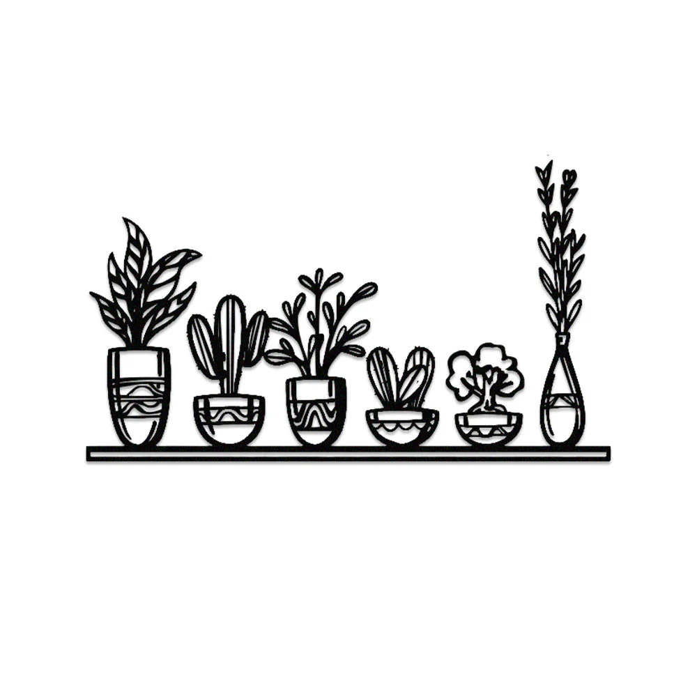 Jardin Fleuri Métal Décoratif Mural - Décoration Murale Intérieur et Extérieur - Image 11