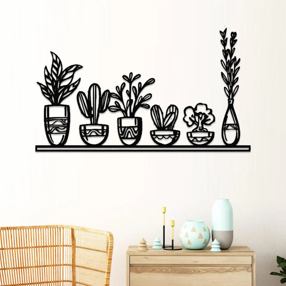 Jardin Fleuri Métal Décoratif Mural - Décoration Murale Intérieur et Extérieur - Image 2