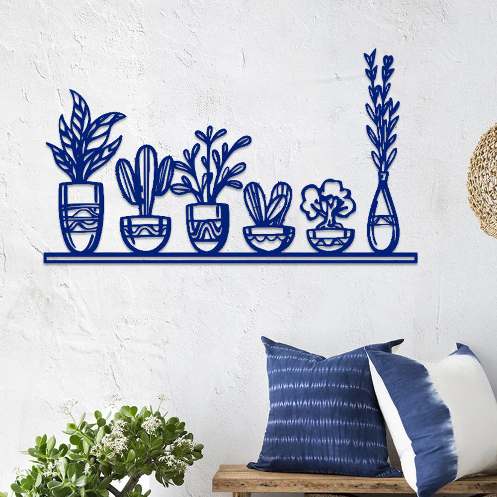 Jardin Fleuri Métal Décoratif Mural - Décoration Murale Intérieur et Extérieur - Image 7