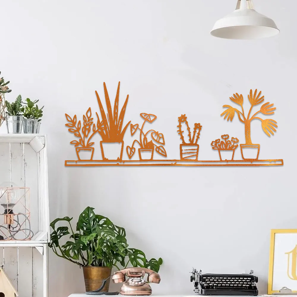 Jardin Fleuri Métal Décoratif Mural - Décoration Murale Intérieur et Extérieur - Image 5