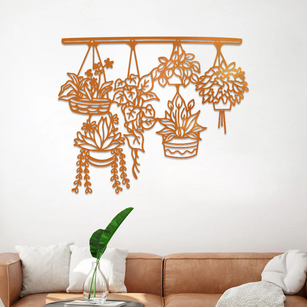 Jardin Fleuri Métal Décoratif Mural - Décoration Murale Intérieur et Extérieur - Image 5