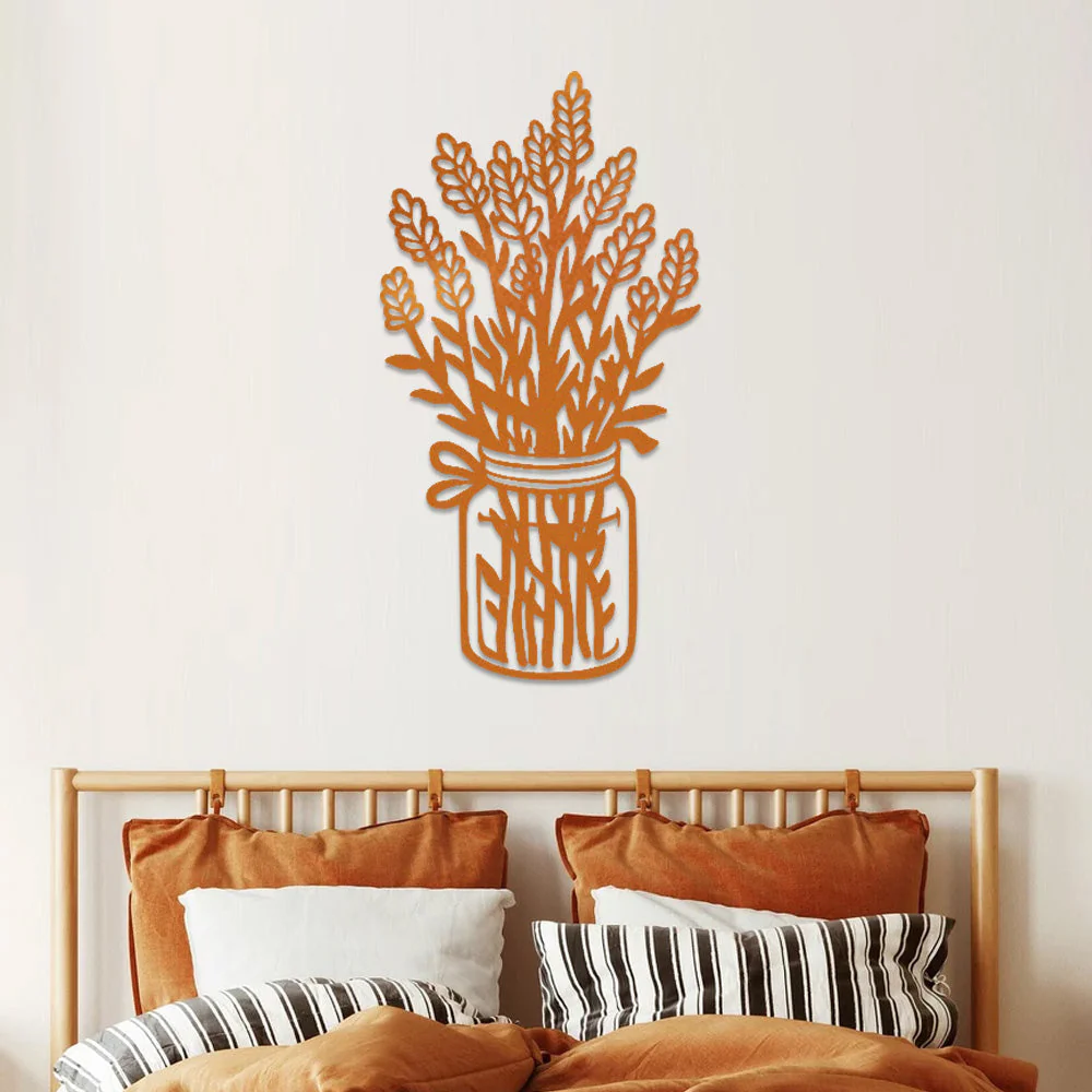 Jardin Fleuri Métal Décoratif Mural - Décoration Murale Intérieur et Extérieur - Image 5