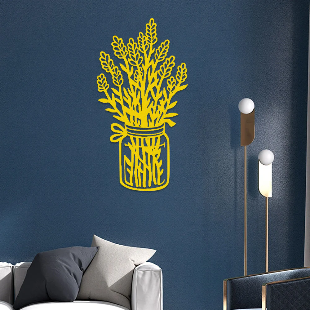 Jardin Fleuri Métal Décoratif Mural - Décoration Murale Intérieur et Extérieur - Image 8