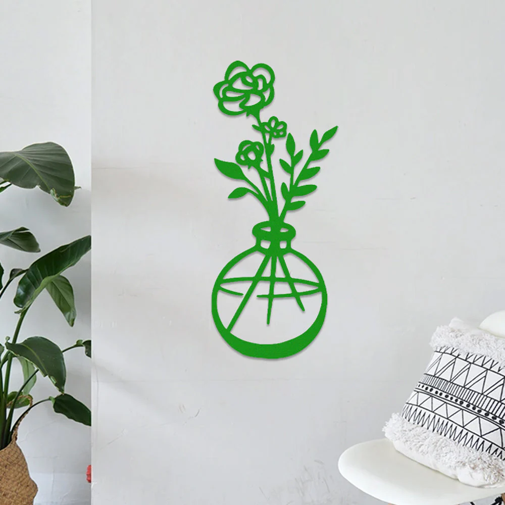 Jardin Fleuri Métal Décoratif Mural - Décoration Murale Intérieur et Extérieur - Image 6