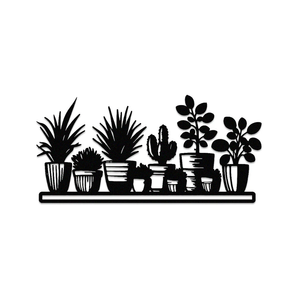 Jardin Fleuri Métal Décoratif Mural - Décoration Murale Intérieur et Extérieur - Image 11
