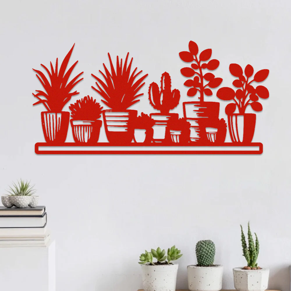 Jardin Fleuri Métal Décoratif Mural - Décoration Murale Intérieur et Extérieur - Image 4