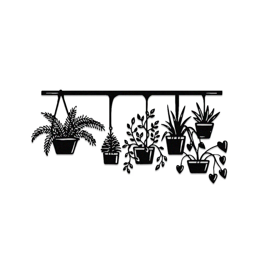 Jardin Fleuri Métal Décoratif Mural - Décoration Murale Intérieur et Extérieur - Image 11