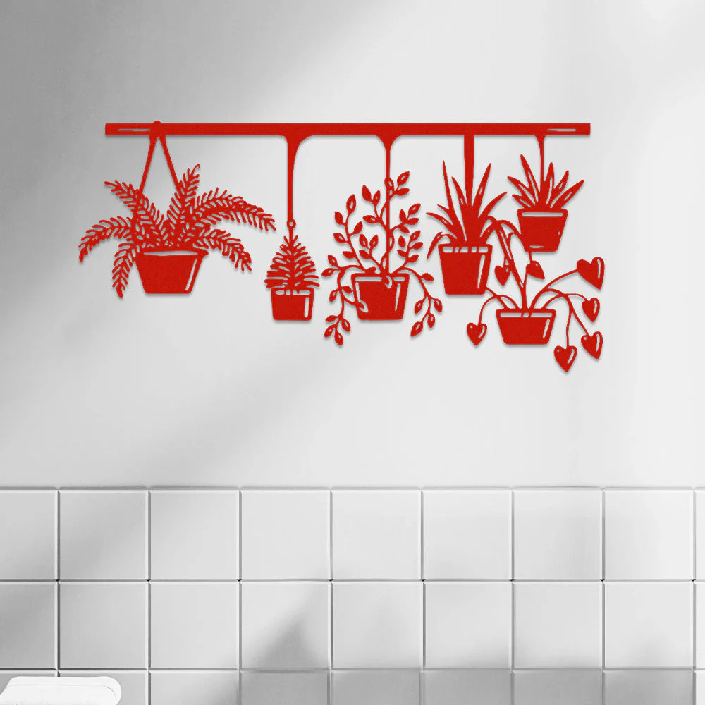 Jardin Fleuri Métal Décoratif Mural - Décoration Murale Intérieur et Extérieur - Image 4