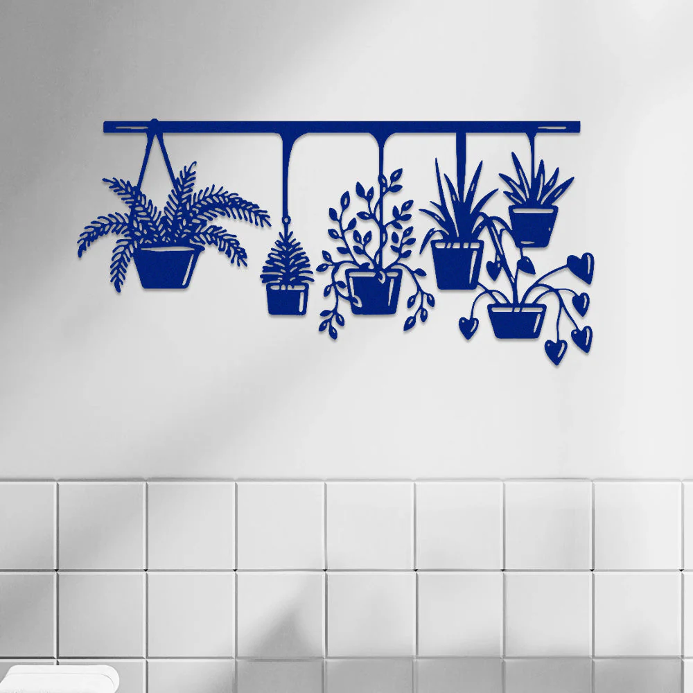 Jardin Fleuri Métal Décoratif Mural - Décoration Murale Intérieur et Extérieur - Image 7