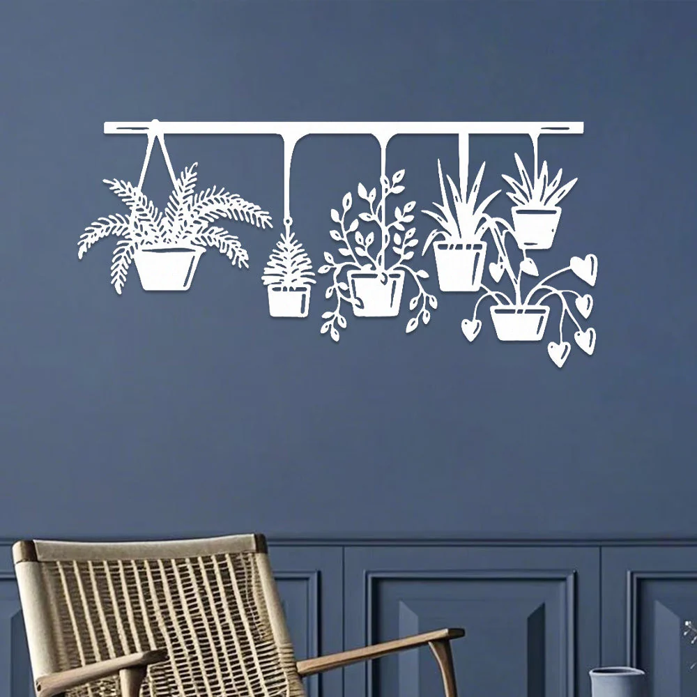 Jardin Fleuri Métal Décoratif Mural - Décoration Murale Intérieur et Extérieur - Image 9