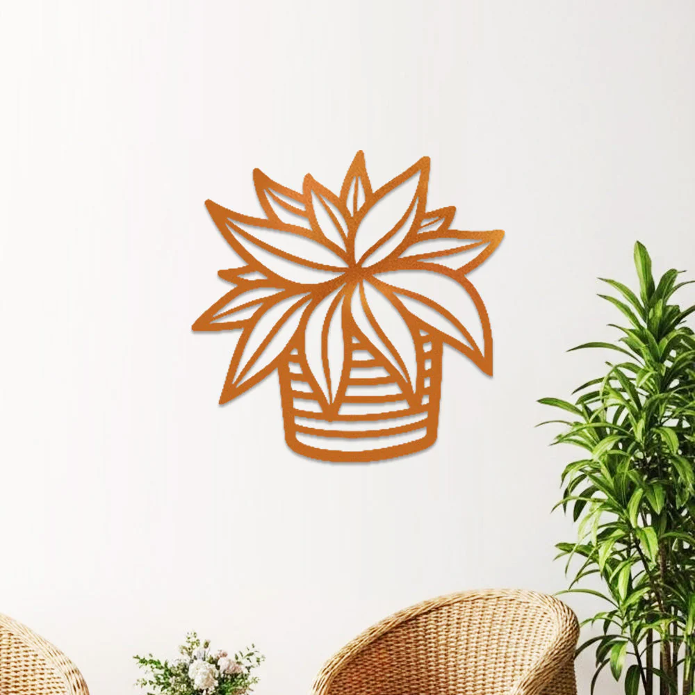 Jardin Fleuri Métal Décoratif Mural - Décoration Murale Intérieur et Extérieur - Image 5