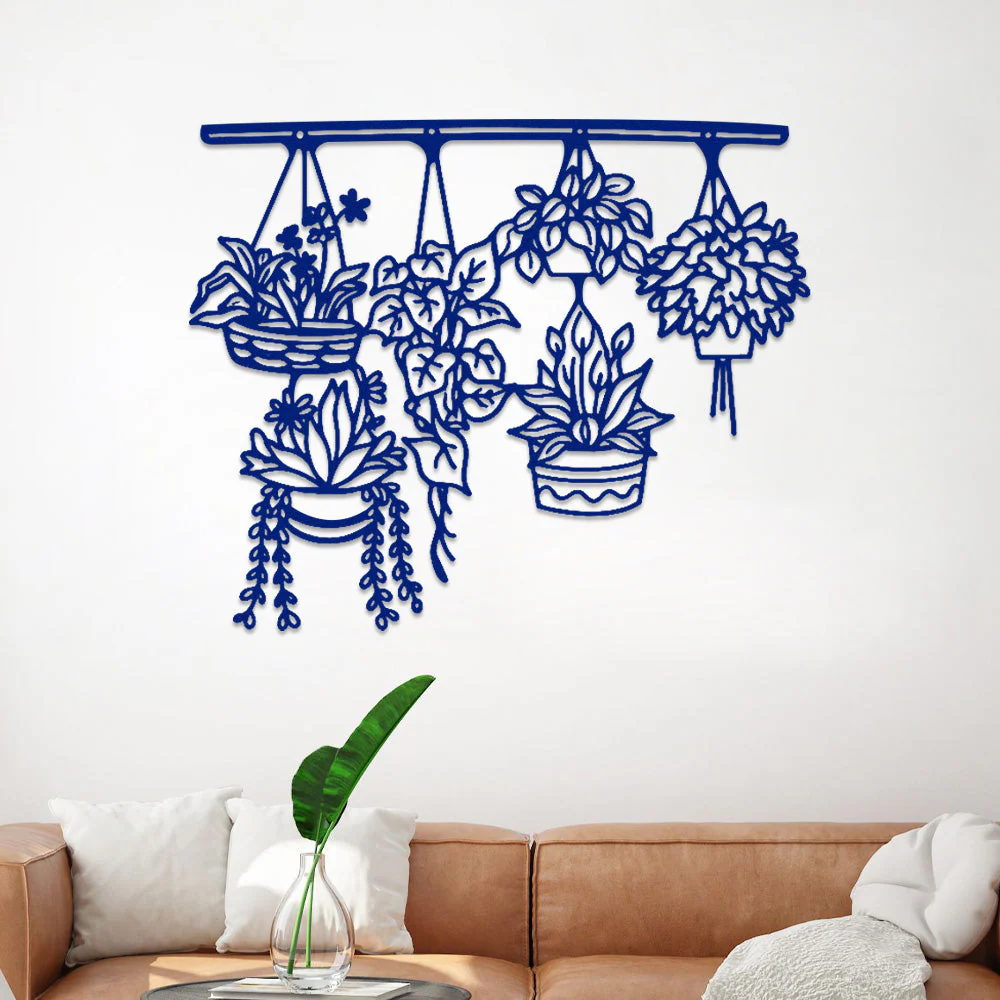 Jardin Fleuri Métal Décoratif Mural - Décoration Murale Intérieur et Extérieur - Image 7