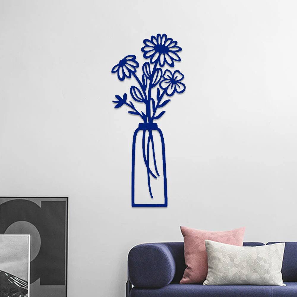 Jardin Fleuri Métal Décoratif Mural - Décoration Murale Intérieur et Extérieur - Image 7