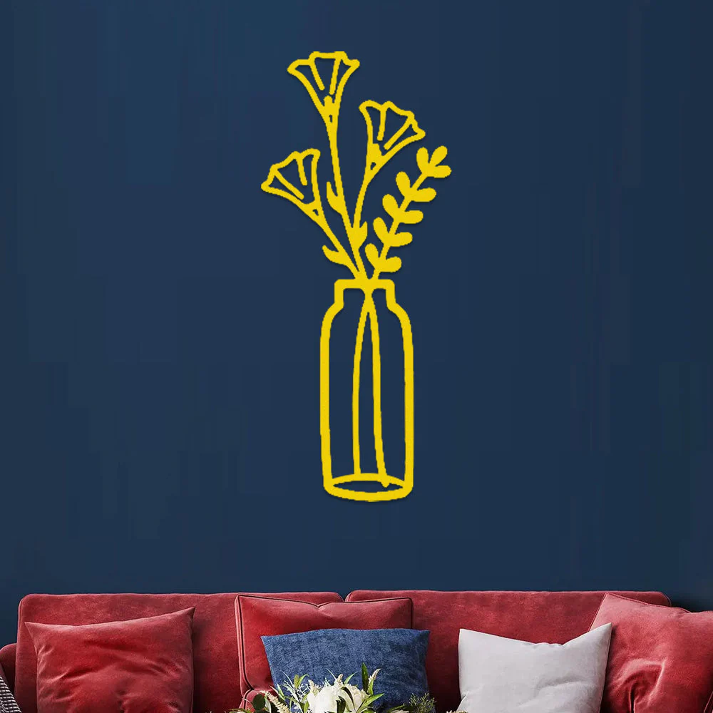 Jardin Fleuri Métal Décoratif Mural - Décoration Murale Intérieur et Extérieur - Image 8