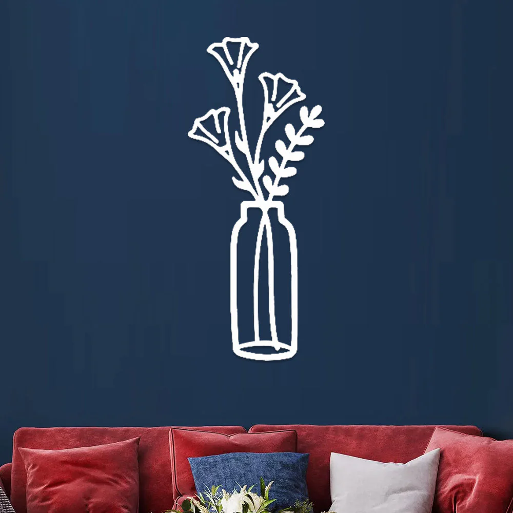 Jardin Fleuri Métal Décoratif Mural - Décoration Murale Intérieur et Extérieur - Image 9