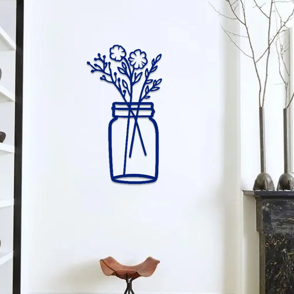 Jardin Fleuri Métal Décoratif Mural - Décoration Murale Intérieur et Extérieur - Image 7