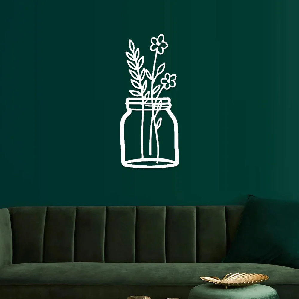 Jardin Fleuri Métal Décoratif Mural - Décoration Murale Intérieur et Extérieur - Image 9