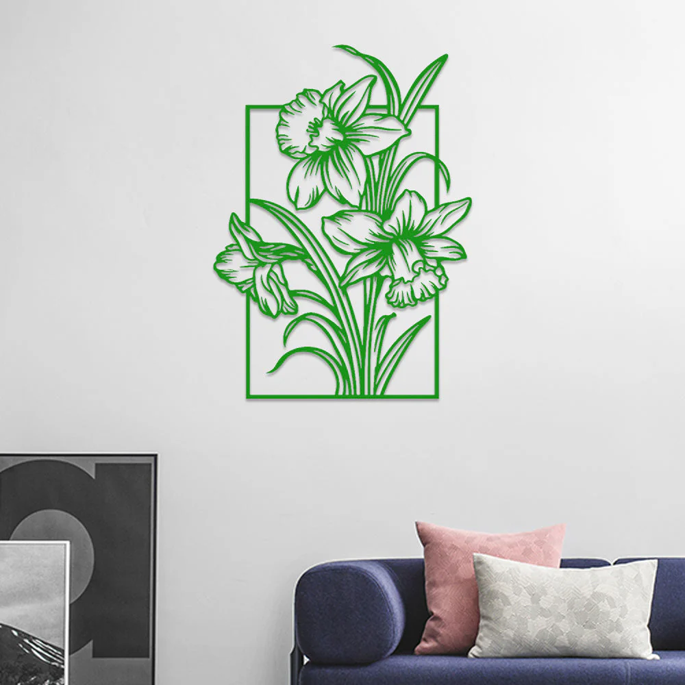 Jardin Fleuri Métal Décoratif Mural - Décoration Murale Intérieur et Extérieur - Image 6