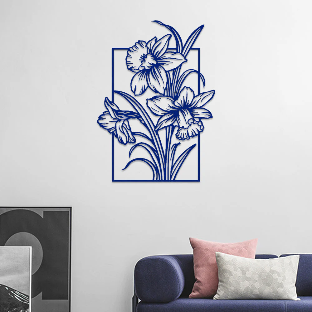 Jardin Fleuri Métal Décoratif Mural - Décoration Murale Intérieur et Extérieur - Image 7