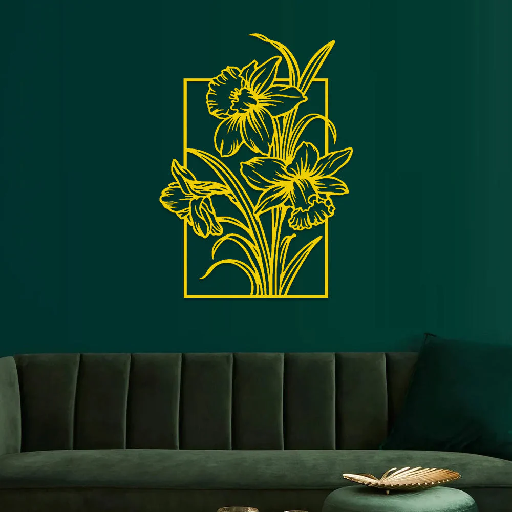 Jardin Fleuri Métal Décoratif Mural - Décoration Murale Intérieur et Extérieur - Image 8