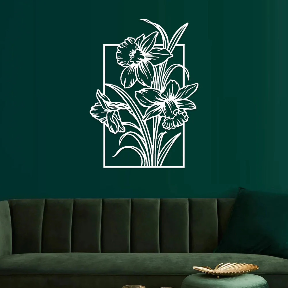 Jardin Fleuri Métal Décoratif Mural - Décoration Murale Intérieur et Extérieur - Image 9