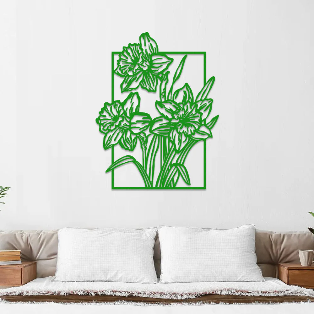 Jardin Fleuri Métal Décoratif Mural - Décoration Murale Intérieur et Extérieur - Image 6