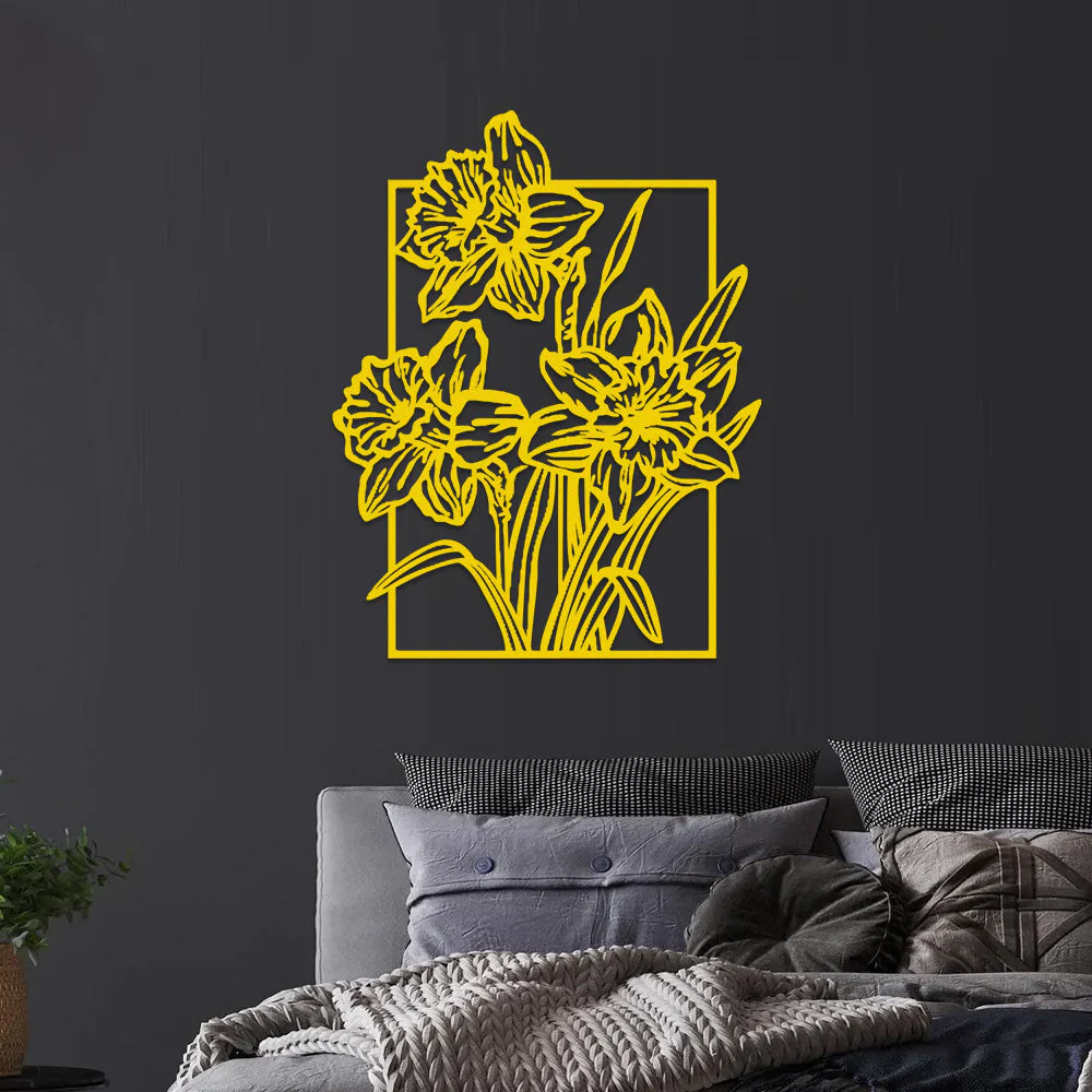 Jardin Fleuri Métal Décoratif Mural - Décoration Murale Intérieur et Extérieur - Image 8
