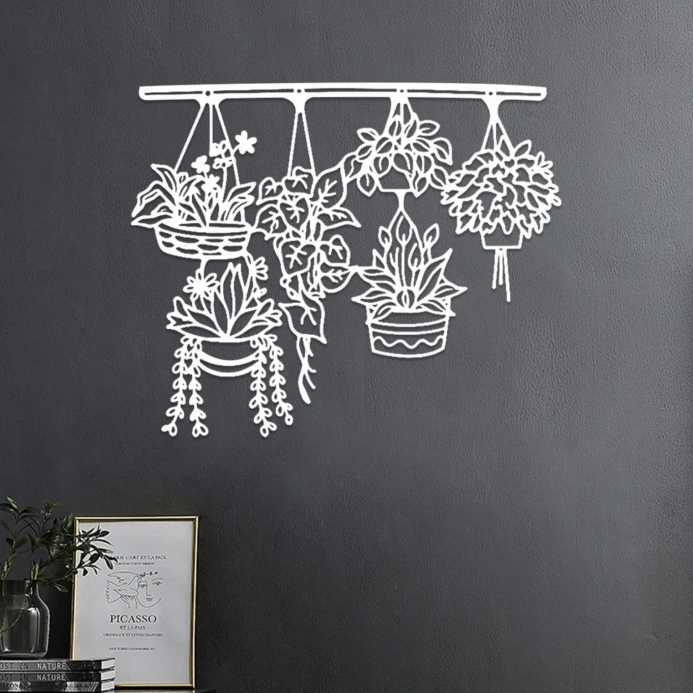 Jardin Fleuri Métal Décoratif Mural - Décoration Murale Intérieur et Extérieur - Image 9