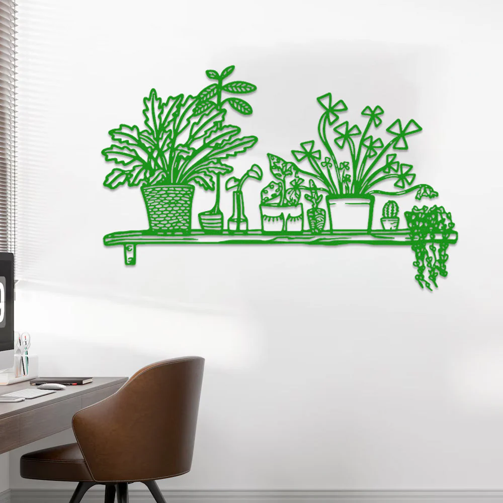 Jardin Fleuri Personnalisé Métal Décoratif Mural - Décoration Murale Intérieur et Extérieur - Image 10