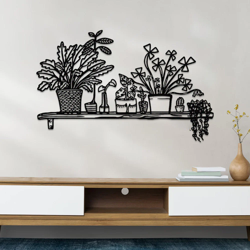 Jardin Fleuri Personnalisé Métal Décoratif Mural - Décoration Murale Intérieur et Extérieur - Image 5