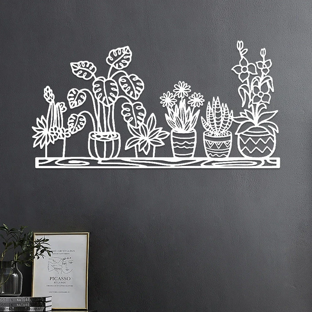 Jardin Fleuri Métal Décoratif Mural - Décoration Murale Intérieur et Extérieur - Image 9